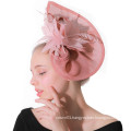 New Artiving Fashion Feather Sinamay Fascinators With Hair Clip for Dancing Party Wedding